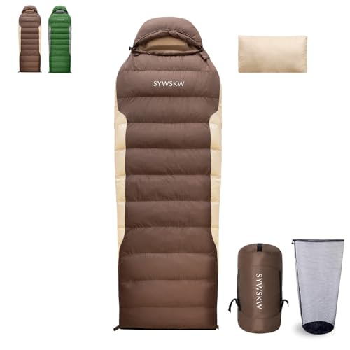 Top 5 Backpacking Sleeping Bags: Your Essential Guide 3 SYWSKW Down Sleeping Bag with Pillow