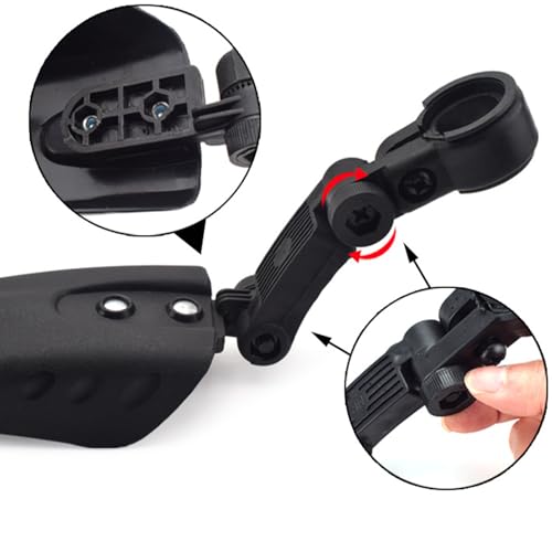 Protector de barro de bicicleta ajustable para solucionar las salpicaduras traseras en rutas 6