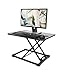 Produktbild DDAWMPCS Höhenverstellbarer Sitz-steh-Schreibtisch Gefaltete Arbeitstisch,Monitor Riser Sitzen, Stand Konverter Fotostativ Action Voll-Installation-schwarz 65x47cm(26x19inch)