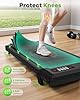 HomeFitnessCode Walking Pad Treadmill, Treadmills for Home, 2.5HP Portable Electric Under Desk Treadmill with LED Display & Remote, Adjustable Speed, No Assembly (Black Classic)