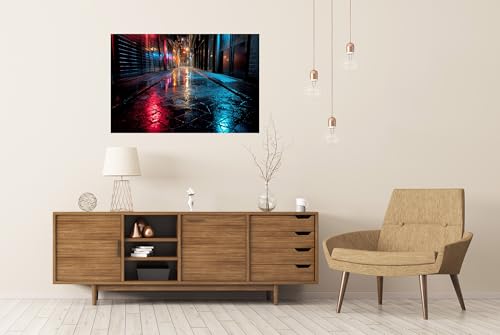Poster mural mystique néon grand format pour sublimer un salon vide - 2
