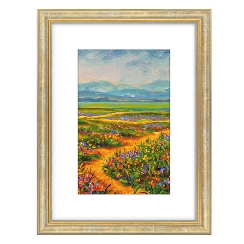 Golden State Art,12x16 Ornate Picture Frame Holds 8x12 Photo,Vintage Gold