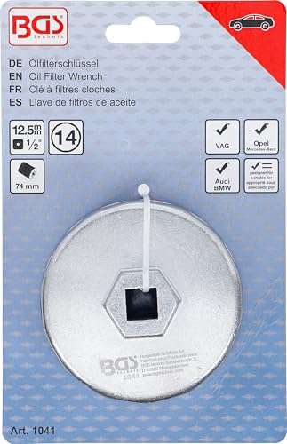 BGS 1041 | Ölfilterschlüssel | 14-kant | Ø 74 mm | für Audi, BMW, Mercedes-Benz, Opel, VW