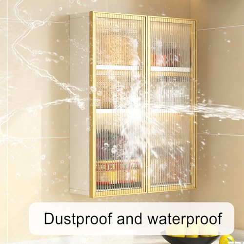 Almacenamiento con puerta de cristal y diseño compacto gris 5