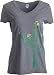 Saguaro Cactus Art | Cute Western Southwest Desert Artsy Women's V-Neck T-Shirt-(Vneck,L)