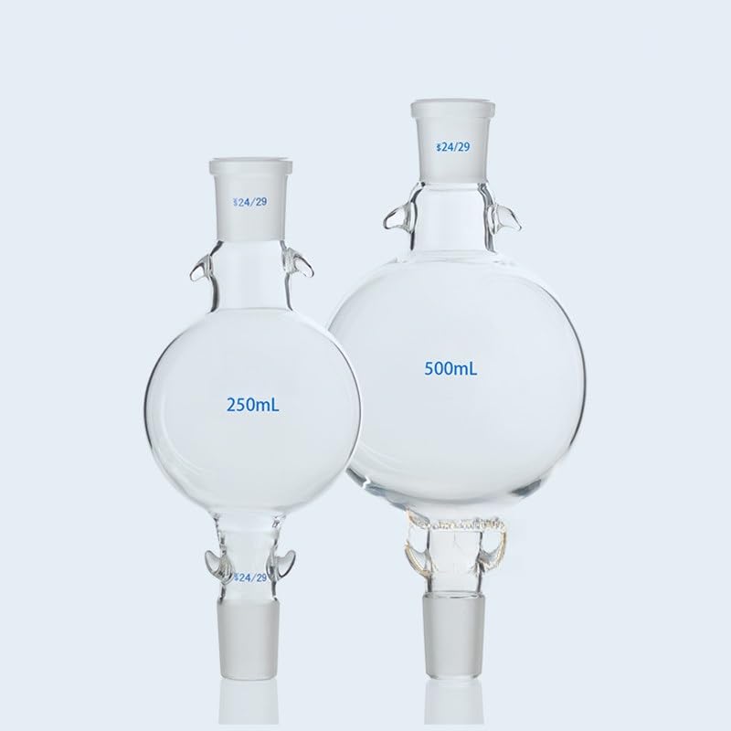 Depósito de solvente for cromatografía de vidrio de laboratorio de 50 ml a 2000 ml con bola amortiguadora - Solución de almacenamiento de juntas estándar(500ml 24x2)