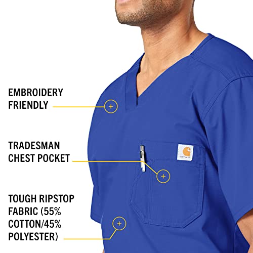 Image of Carhartt Ripstop & Sub-Scrubs Scrubs for Men, Utility Scrub Tops