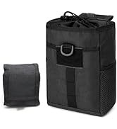 Molle Dump Pouch Tactical Foldable Magazine Drop Pouch Roll-Up Drawstring Magazine Utility Pouch ...