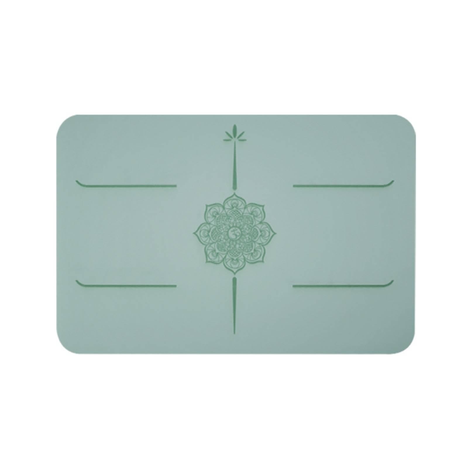 Handstand Mat Double-layeredLayer Fitness Mat with Alignment Lines Non-Slip for Yogis, Athletes, Home Workouts Mustard Green-image-21