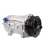 Klimakompressor, Klimaanlagen Kompressor mit Kupplung Kompatibel mit VW California T4 Camper 70J 7DJ 7DK Transporter IV LT 28-35 II LT 28-46 II 7D0820805C