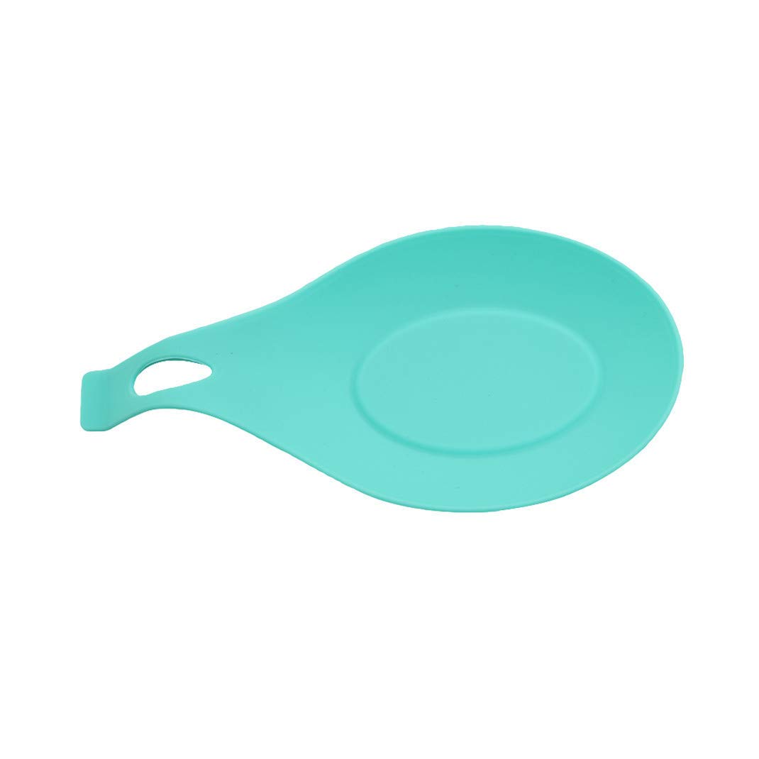 AirloveKitchen Heat Resistant Silicone Spoon Rest Utensil Spatula Holder Kitchen Tool,blue