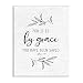 Stupell Industries By Grace Spiritual Verse Phrase Leaf Sprigs, Design by Lettered and Lined