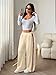 ZAFUL Womens Straight Leg Sweatpants Spring Baggy Lounge Travel Pants Fashion Outfits 2026 Joggers Clothes Khaki L