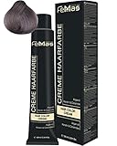 FemMas Haarfarbe Lichtblond Asch Intensiv 9.11 I professionelle Creme Haarfarbe in Braun mit pflegendem Arganöl, Keratin & Ceramiden I als dauerhafte Haarfärbung oder Tönung, 100 ml