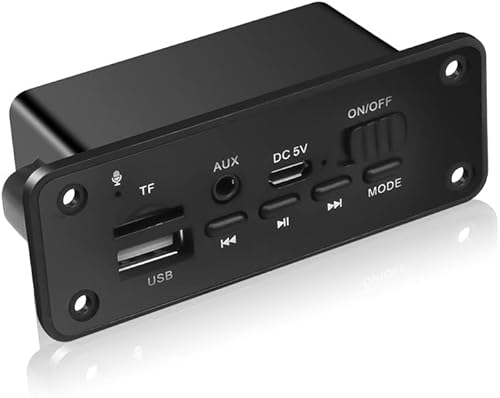 VIBY 5.0 MP3 Reproductor Decodificador Placa 2 x 3 W Altavoz Módulo de Radio FM para Coche 5V TF USB AUX Audio para Auto Manos Libres