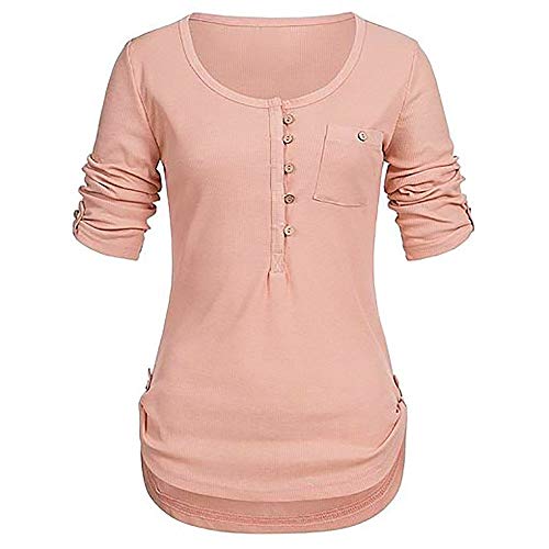 Preisvergleich Produktbild Rollkragen rot Damen Langarmshirt weiß Spitzen Beiläufiges Langarmshirts Shirt mädchen gelb Langarmshirt günstig Damen hellblau Shirt Langarm Frauen gelb Knopfleiste Langarmshirt blau t Shirt