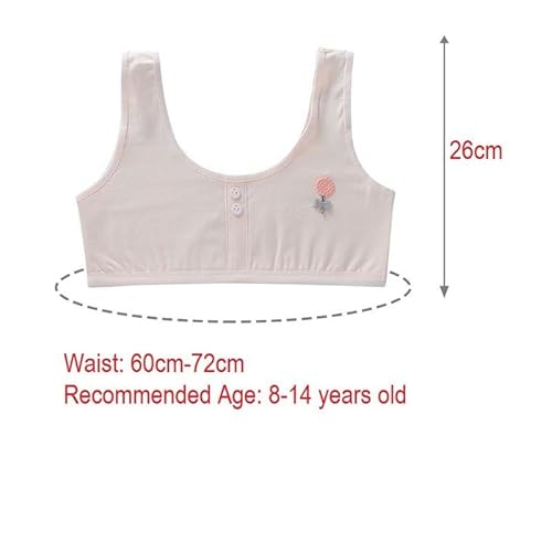 Katutude Pacote com 4 sutiãs de treinamento sem enchimento para meninas primeiro sutiã macio respirá