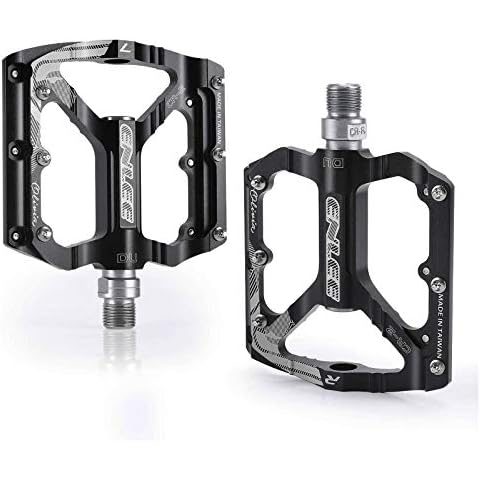 Bike Pedals with Non-Slip steel pins,Aluminum Alloy PSD Bicycle pedals assist Indoor Exercise Bikes and Outdoor Cycling,9/16 Inch Spindle bike Pedals Easy to Replacement for Mountain Road bike,MTB,BMX Cover
