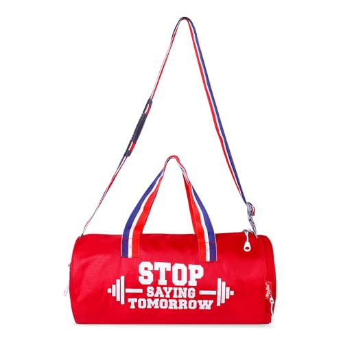 Image of Unisex Duffle Bag Gym Bag Workout Duffle Athletic Duffle Bag Gender-Neutral Gym Bag(Red)
