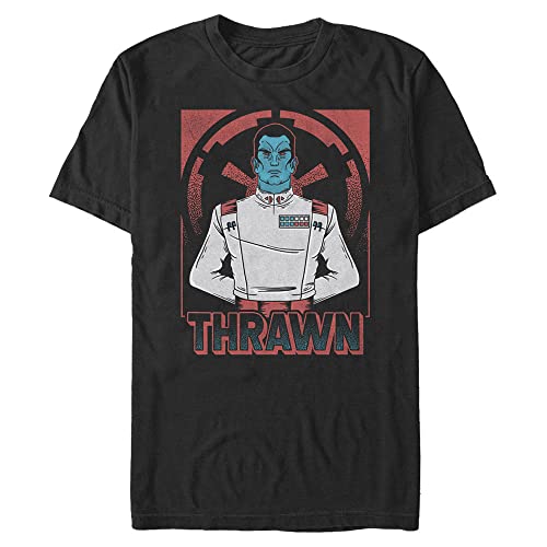 T-shirt Star Wars Thrawn noir en taille L tall pour le quotidien