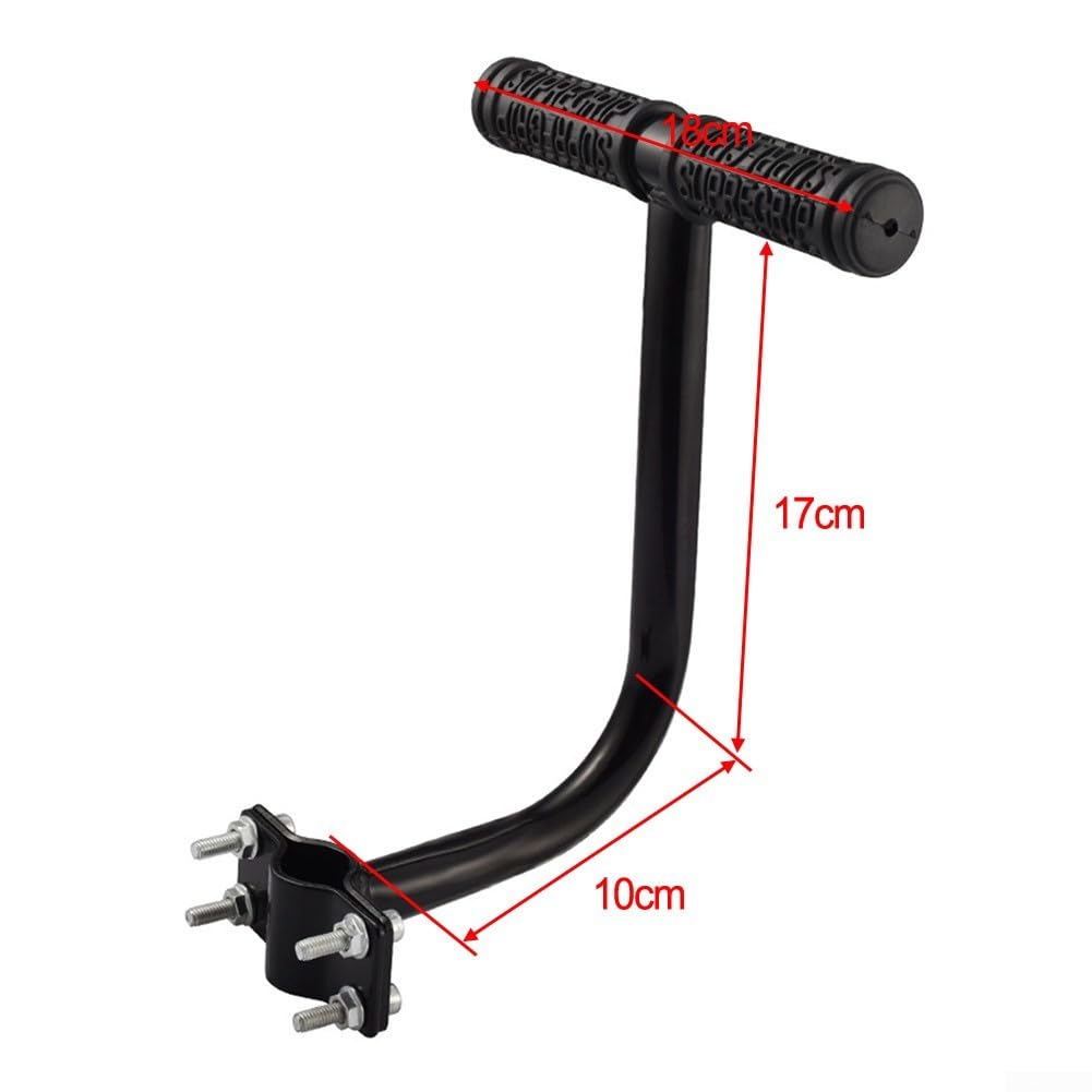 BlissfulAbode Bracciolo di sicurezza per seggiolino per bicicletta per bambini, maniglia posteriore per MTB (M)