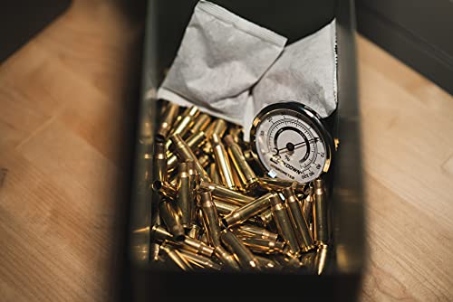 Lockdown Vault Hygrometer for Monitoring Humidity and Moisture Control in Gun Vault, Safe, Storage