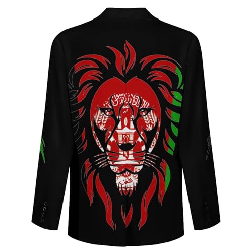 Afghan Flag Afghanistan Lion Classic Suits Blazer for Men Business Tuxedo Jacket Sport Coat Two Buttons4