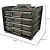 Handy Box Rack raaco HandyBox 55x4 | Sturdy Tool Storage Box with 4 Assorter Cases ...