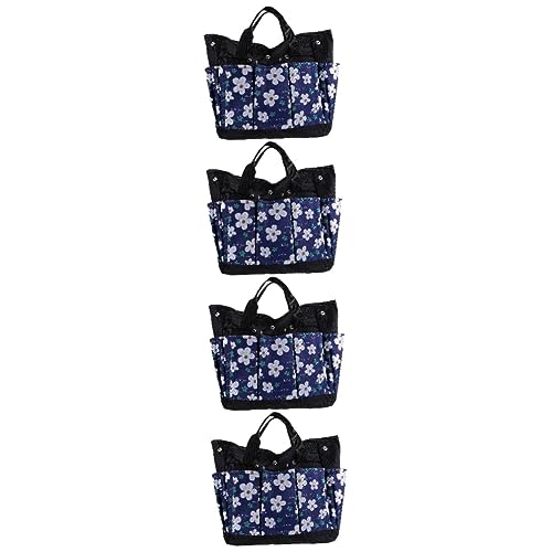 Hemobllo 4pcs Garden Tool Bag Organizer Multiple Pockets Multi-purpose Handbag for Household Gardening Tools Sturdy and Comfortable Storage for Gardeners