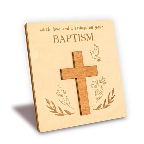 WOODAMORE Baptism Card for Boy or Girl - Lds Baptism