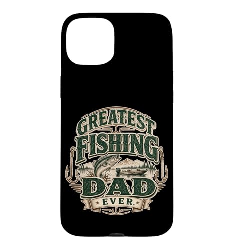 Greatest Fishing Dad Ever Proud Father Summer �r���e�[�W �X�}�z�P�[�X iPhone 15 Plus �p