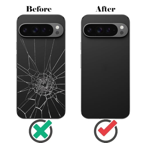 Image of for Pixel 9 Pro XL Back Glass Replacement with Rear Camera Lens for Google Pixel 9 Pro XL 5G Back Cover Glass Housing Door + Pre-Install Tapes + Tools(Not Suitable for Pixel 9 /9 Pro) (Obsidian)
