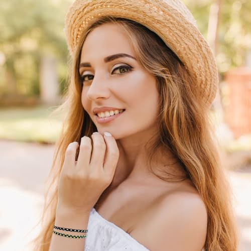 Amaxiu 20 Stück gewebte Wickel Freundschaftsarmbänder, buntes handgefertigtes geflochtenes Armband verstellbare geflochtene Schnurarmbänder stapelbare Armbänder Wellenarmband Strandarmbänder