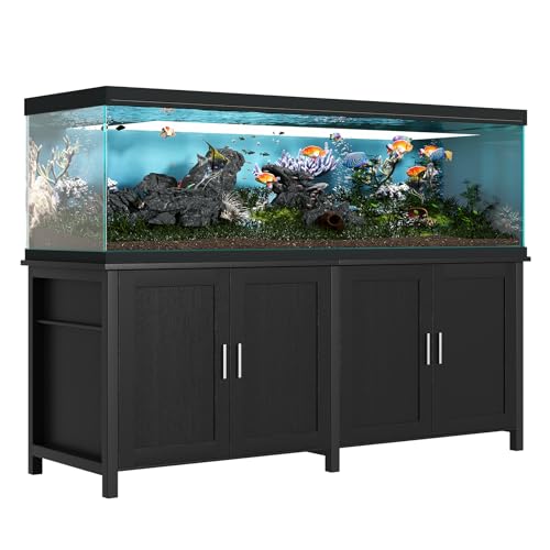 Miereirl 180-200 Gallon Fish Tank Stand, Heavy Duty Aquarium Stand,Fits 125/150/180/200 Gallon Tank Stand, Cabinet Storage for Fish Tank, Turtle Tank, Reptile Terrarium, 2200 lb Capacity