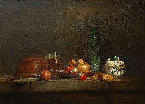 Tableaux Graffiti Art Mural un bol d'olives style Chardin moderne et coloré