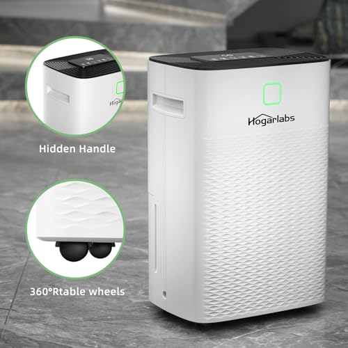 HOGARLABS Smart Dehumidifiers for Home and Basements, with 3 Working Modes, Overflow Protection, Dehumidifier with Drain Hose and Digital Control Panel. (50 Pints for basement) by HOGARLABS - Image 8