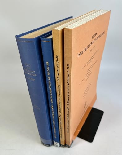 Atlas der deutschen Volkskunde. Neue Folge : Eräuterungen. Vier Bände (Lieferungen) im Konvolut.Zu den Karten N.F. 1 - 36. TA330