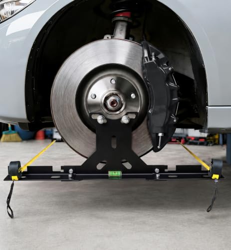 Torque Steer Diagnostics and Repair Procedure - 2018-2019 Subaru STI 6 Toplamper Wheel Toe Alignment Tool Kit for at Home DIY Garage Use, Stainless Steel Toe Plates with Dual Tape Measures, Quick Front-End Toe Check for Automotive Cars Trucks SUVs - Black (Patent Design)