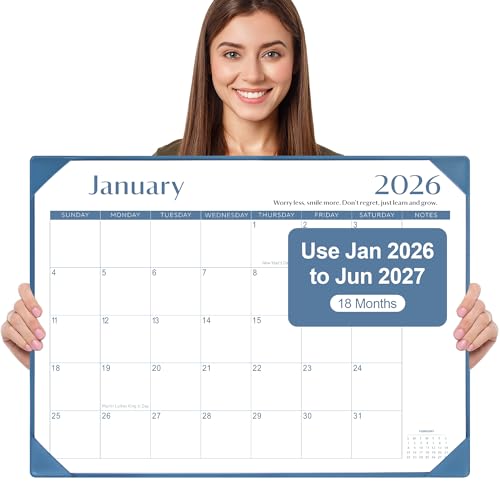 Gannyfer 2026-2027 Desk Calendar with Mat, 22