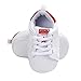 Frecoccialo Chaussure Bébé Fille Garçon Souple Baskets Bébé Semelle Souple pour Bébé Premier Pas en Cuir Synthétique（Rouge，L/12-18 Mois）