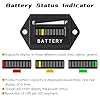 NInE-ROnG Lead Acid Battery Indicator Meter Gauge/Waterproof Battery Capacity Meter,Universal LCD Digital BAT Discharge Alert, Use for Golf Cart,Fork Lifts, Star Car, EZGO, Club Car (36V) #1