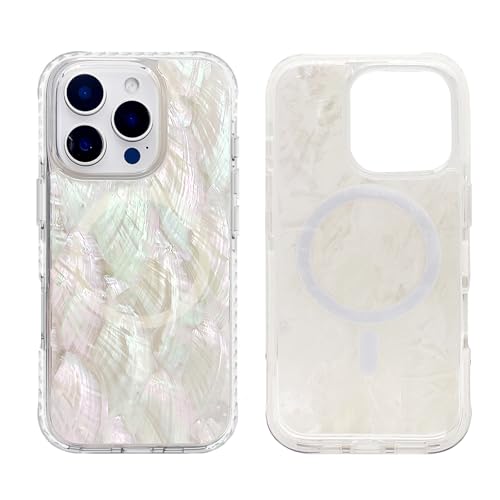 Coque iPhone 16 Pro avec nacre chic pour style de vie actif