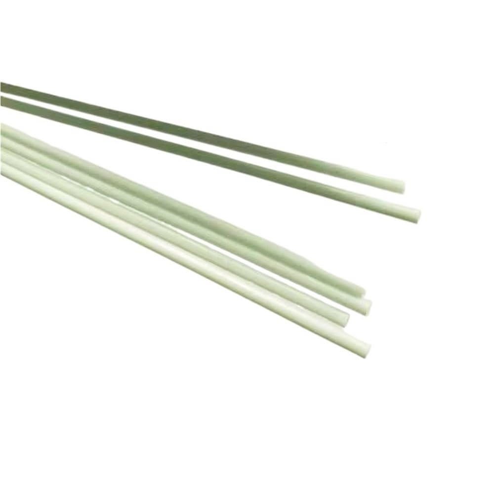 Varilla de fibra de vidrio sólida 10 varillas de fibra vidrio, diámetro 1/1,5/2/2,5/3 mm, blancas, sólidas, longitud 500, flexibles(12x500mm)