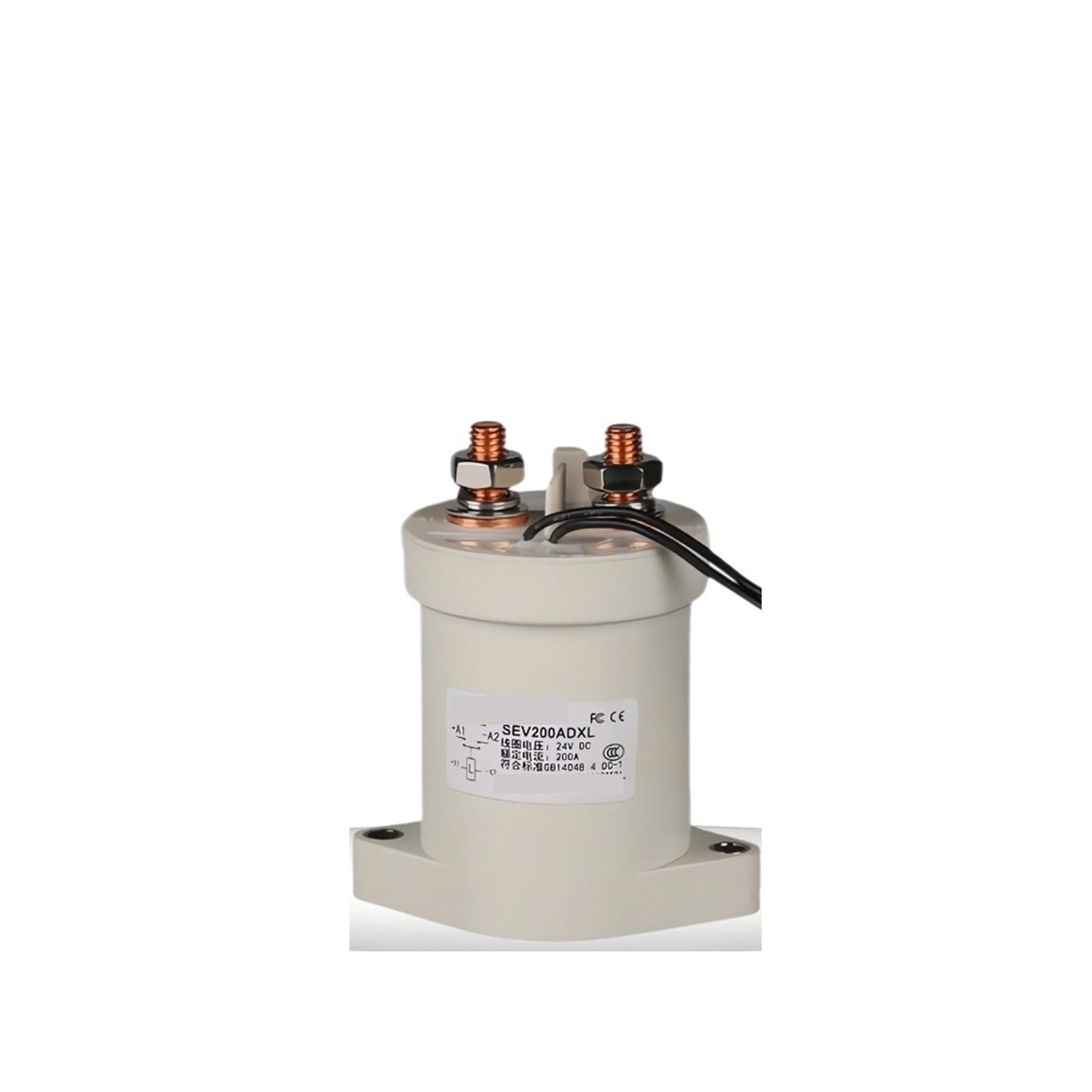 Contactor de CC de vacío de Alto Voltaje SEV200A, relé de 12V/24V/48V CC(1NO,48V)