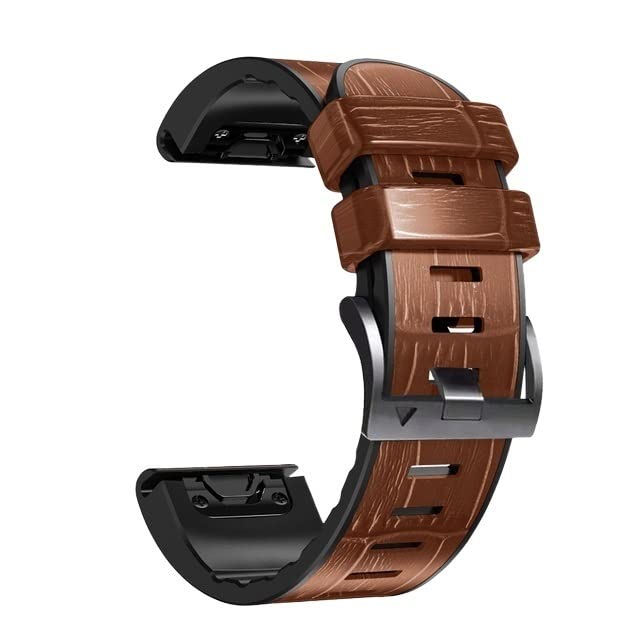 Bracelet de montre en cuir premium pour Garmin Fenix 7 et 6X Pro