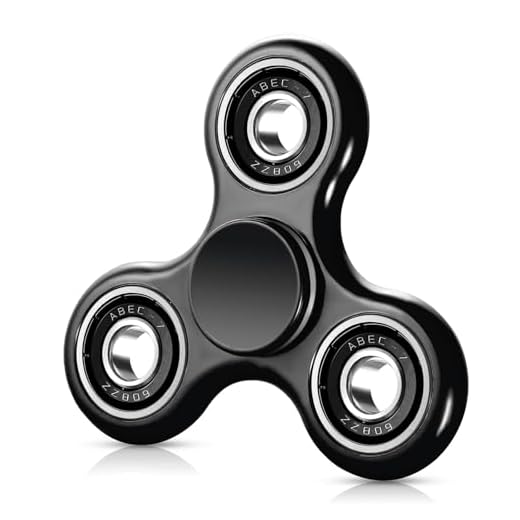 SCIONE Fidget Spinner Juguete sensorial, Ansiedad Alivio del Estrés Mano Spinner Regalos de Fiesta para niños y Adultos Regalos para cumpleaños(Negro)