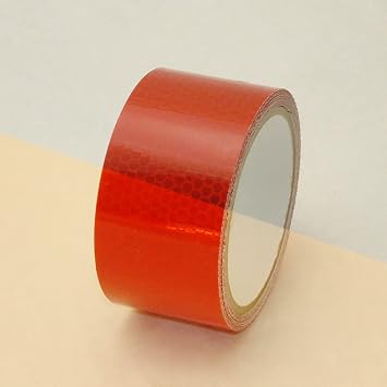 Oralite Reflexite 5900 HIP Prismatic-Grade Reflective Tape 1 in. x 50 yds. Red