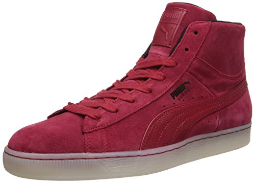 Puma Men's Suede Classic+ Mid Rebel Mix-M, Jester Red/Black, 13 M US