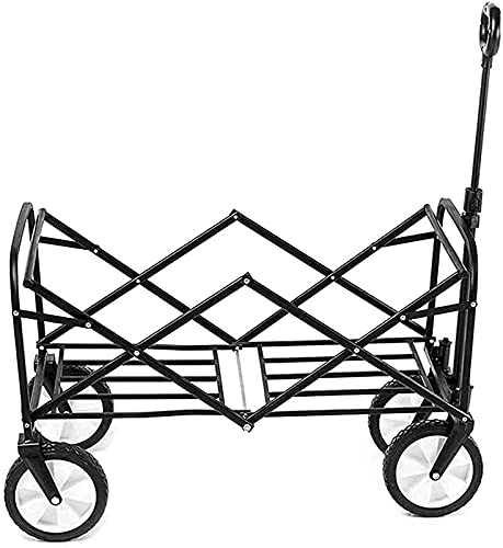 Campingwagen,zusammenklappbar,Gartenwagen,Gartenwagen,Einkaufswagen für den Außenbereich,Strandwagen mit All Terrain Rädern und Bremssystem – Bild 5
