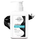 Keracolor Color + Clenditioner 3-in-1 Color-Depositing Conditioner, Gently Cleanses & Conditions, Semi-Permanent Onyx Hair Color, 12 Fl Oz